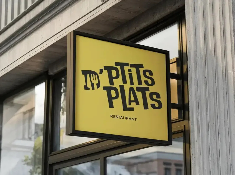 Logo devanture restaurant d'ptits plats