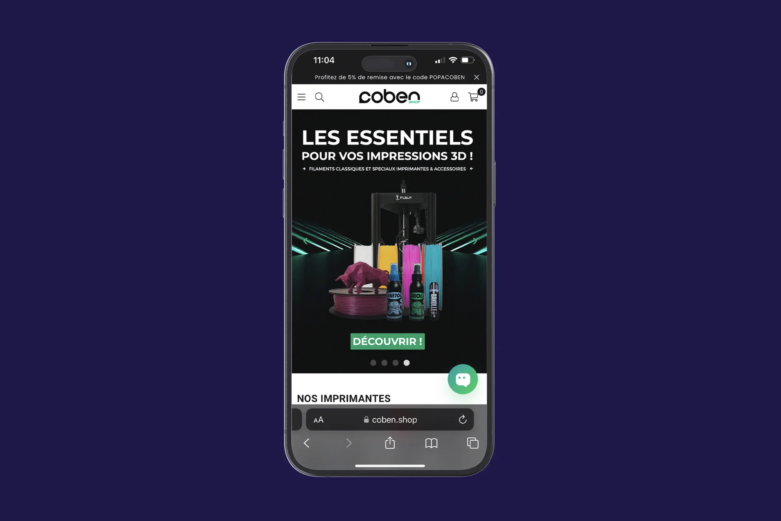 site internet mobile coben.shop